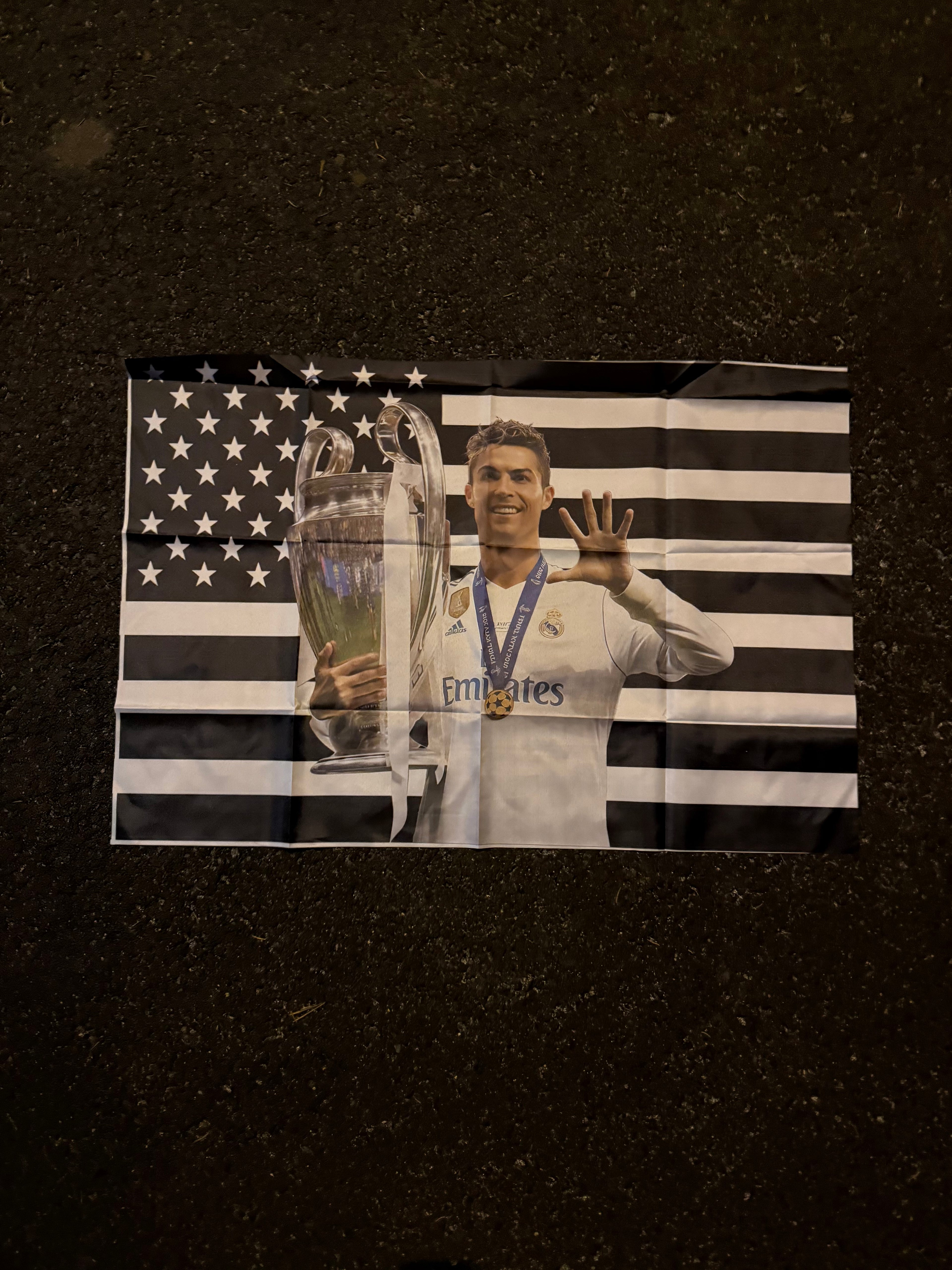 Flaga Cristiano Ronaldo Goat 60 x 90 cm