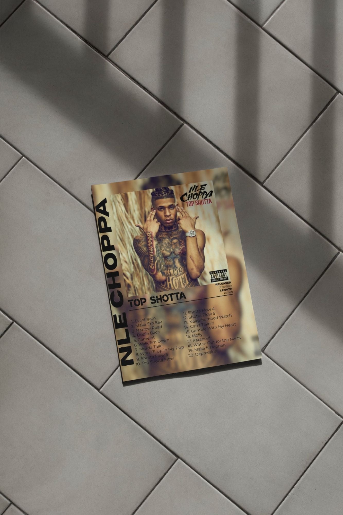 NLE Choppa - Top Shotta 30x40cm