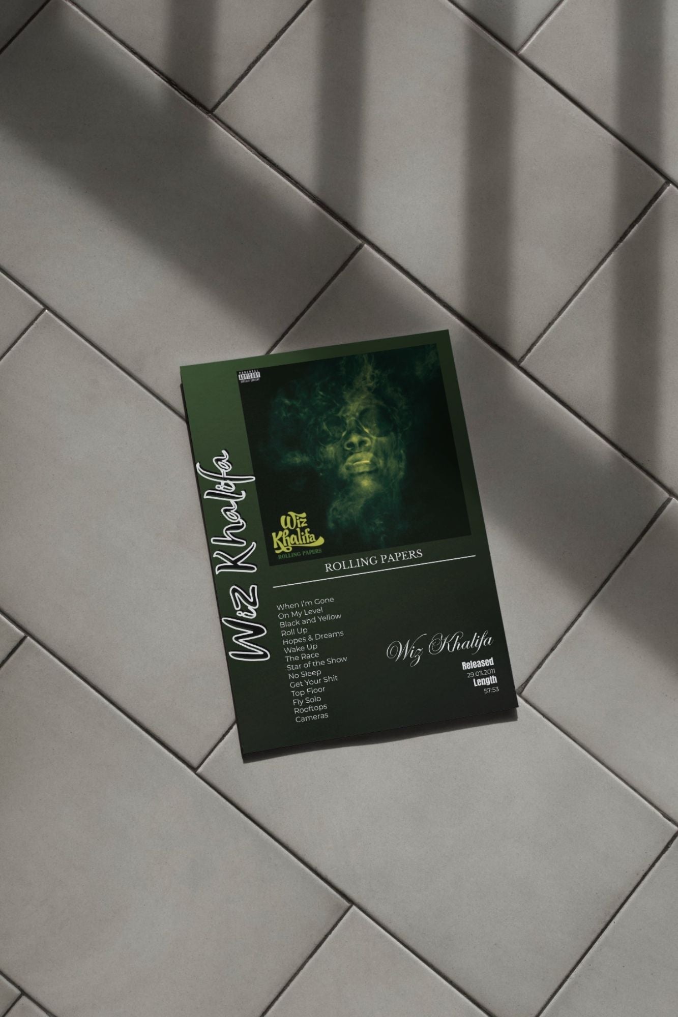 Wiz Khalifa - Rolling Papers 30x40cm