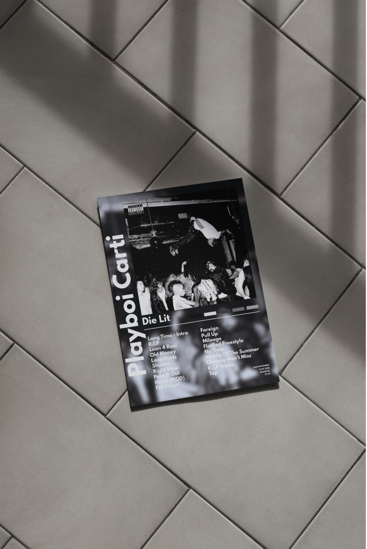 Playboi Carti - Die Lit 30x40cm