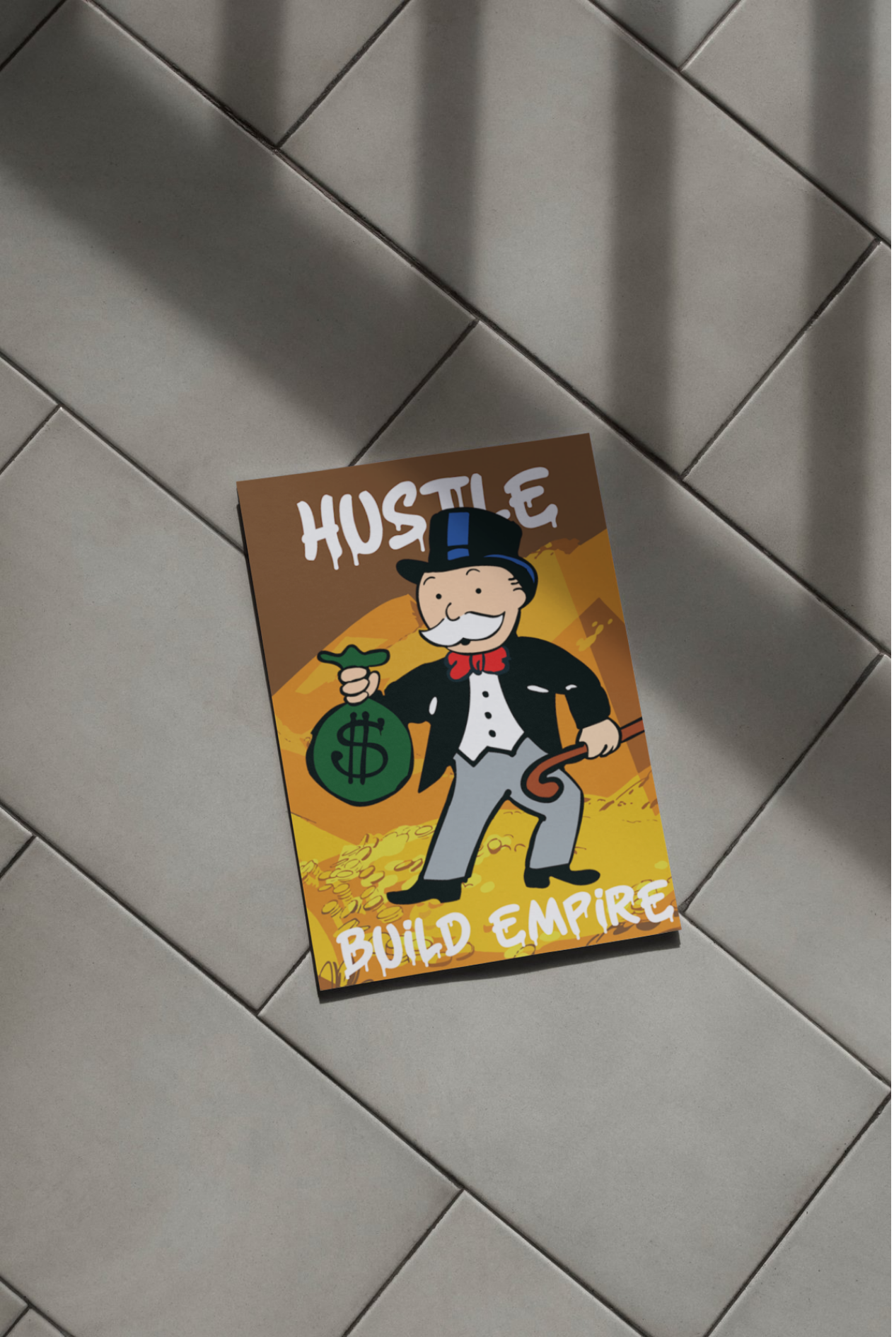 Plakat Monopoly Hustle Build Empire